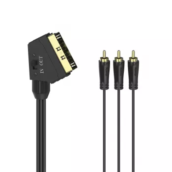 Hama 00205156 SCART kábel 1,5 m 3 x RCA čierny