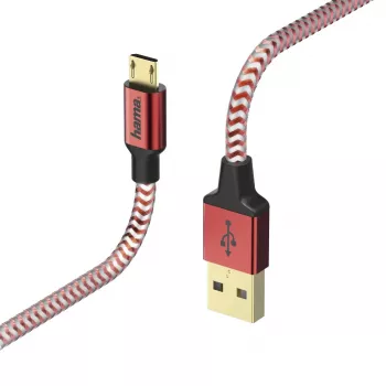Hama 00178288 USB kábel USB 2.0 1,5 m USB A Micro-USB B červený