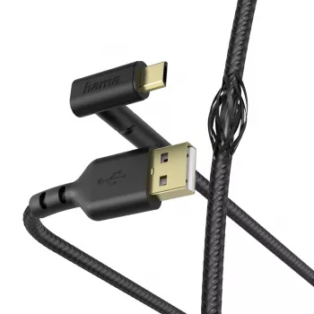 Hama Stand USB kábel USB 2.0 1,5 m USB A na Micro-USB B čierny