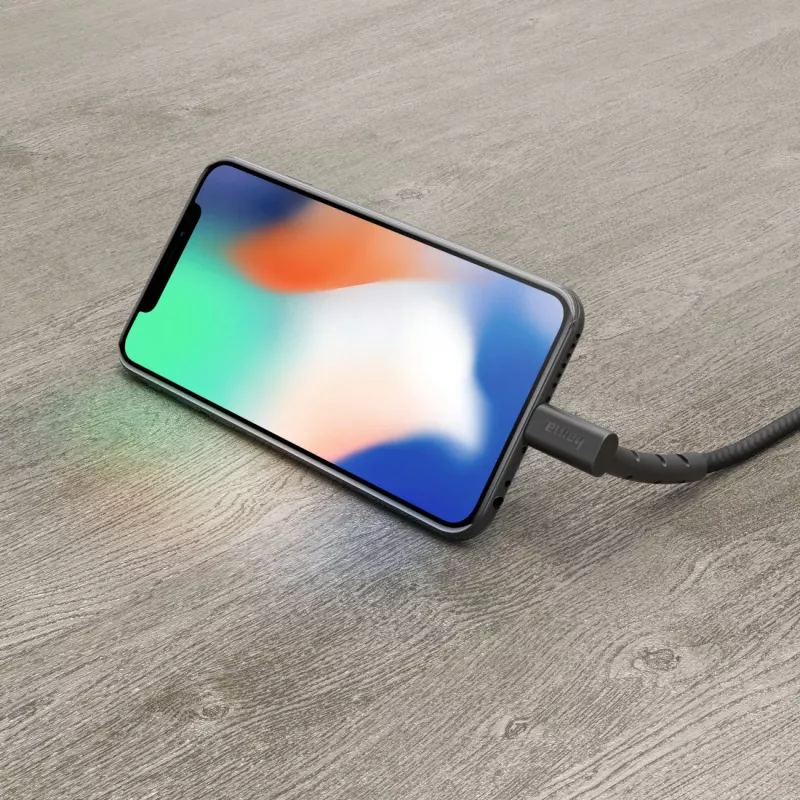 Hama Stand USB kábel USB 2.0 1,5 m USB A na Micro-USB B čierny