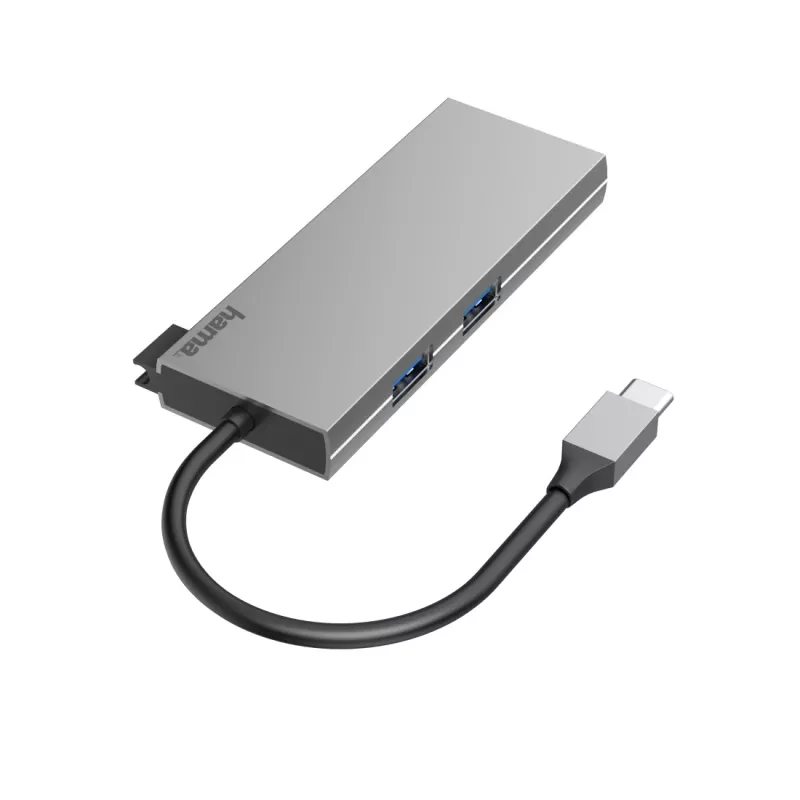 Hama 00200110 viacportový adaptér USB-C, dokovacia stanica, 6 portov, USB-C 3.2 Gen 1, HDMI