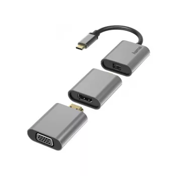 Hama 00200306 USB grafický adaptér 4096 x 2160 pixelov sivý