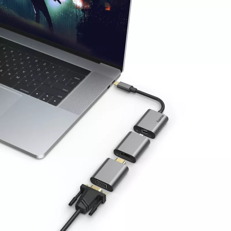 Hama 00200306 USB grafický adaptér 4096 x 2160 pixelov sivý