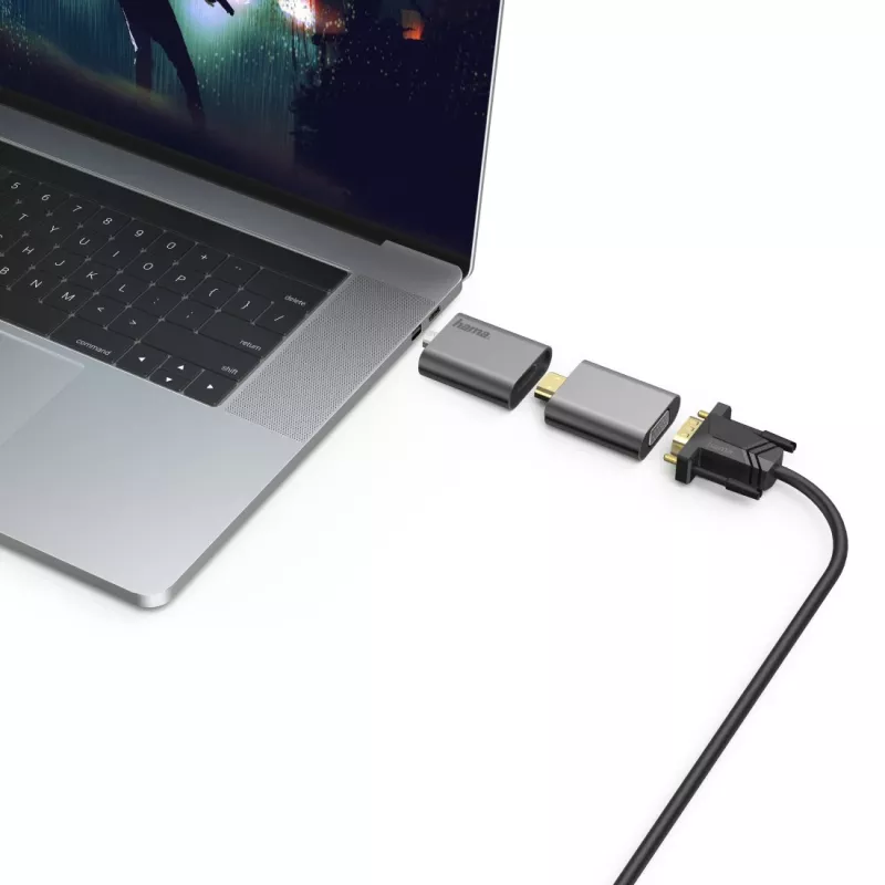 Hama 00200306 USB grafický adaptér 4096 x 2160 pixelov sivý