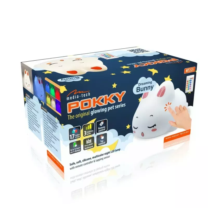 Slúchadlá cez uši MEDIA-TECH MT225 Pokky Dreaming Bunny – ľahké, káblové