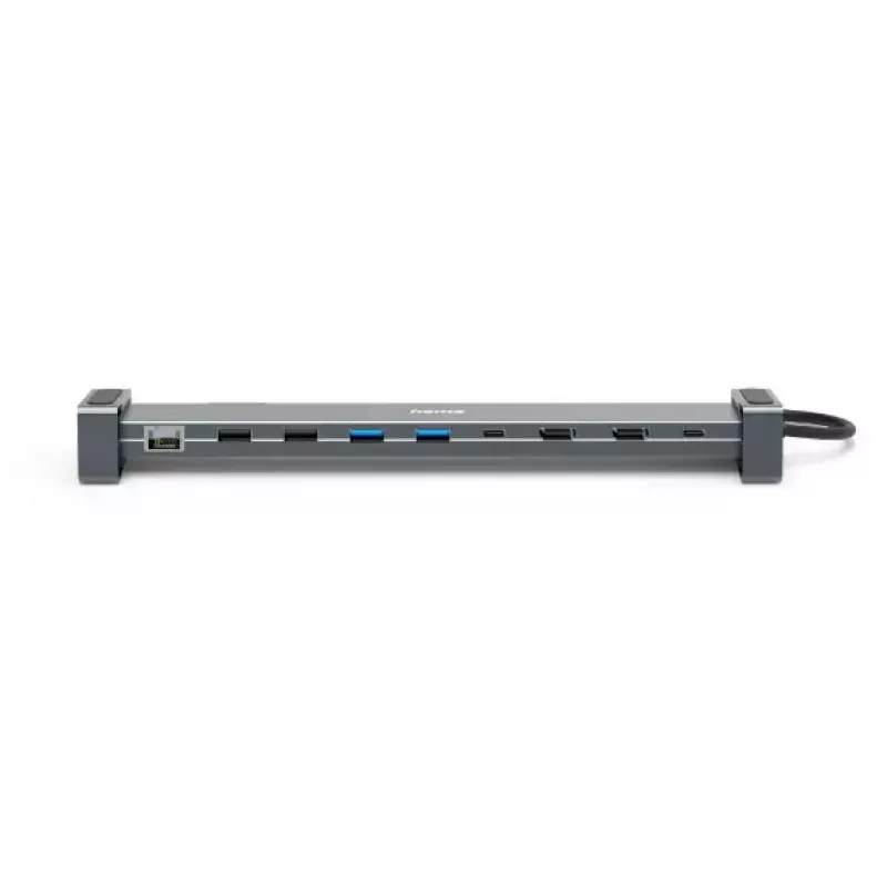 Hama Connect2Office Basic káblový USB 3.2 Gen 1 (3.1 Gen 1) Type-C antracitová, sivá