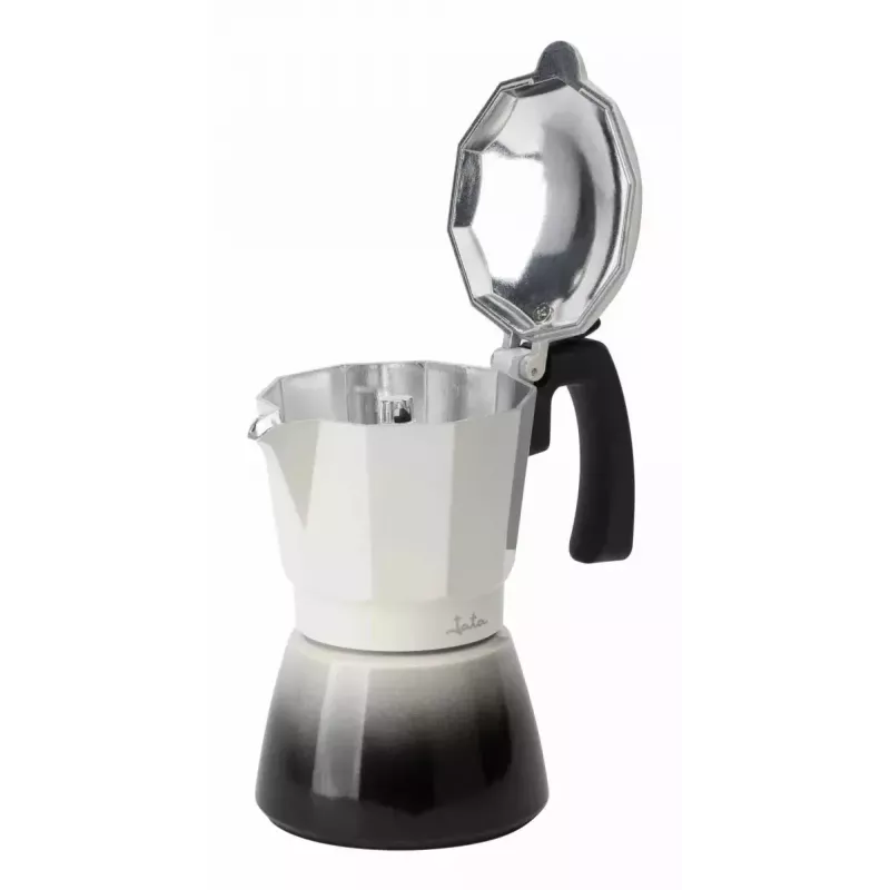 Moka kanvica JATA HCAF2409 0,45 L čierna biela