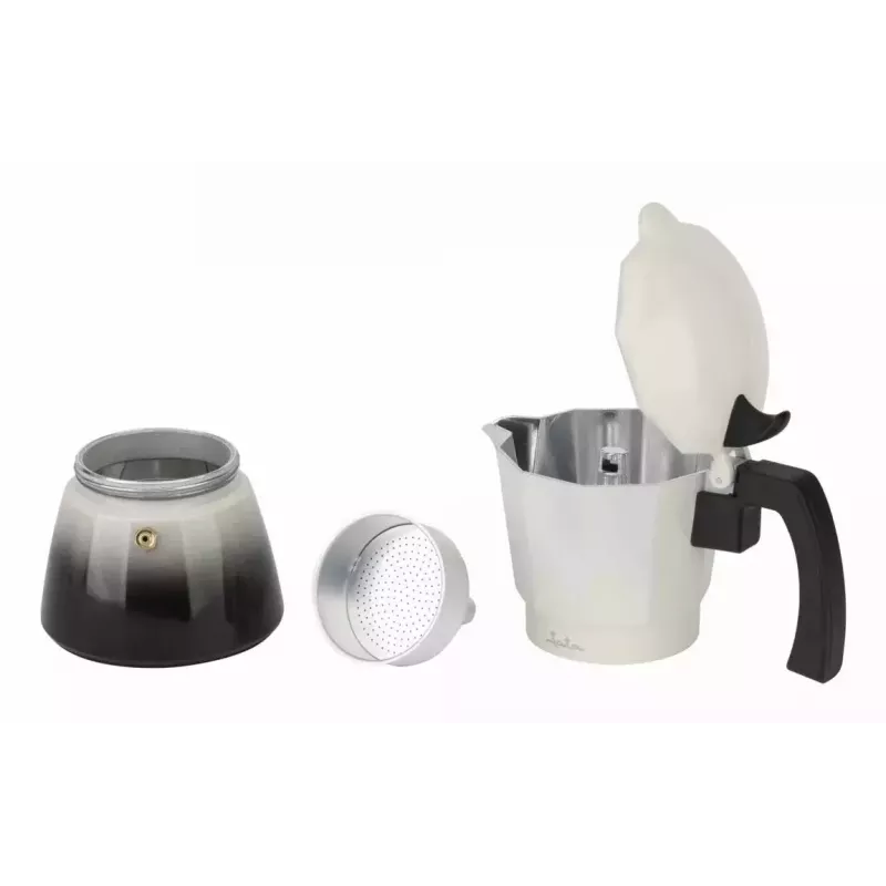 Moka kanvica JATA HCAF2409 0,45 L čierna biela