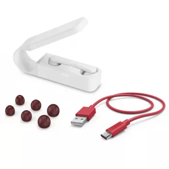 Hama Spirit Pocket headset True Wireless Stereo (TWS) in-ear hovory/hudba Bluetooth biely