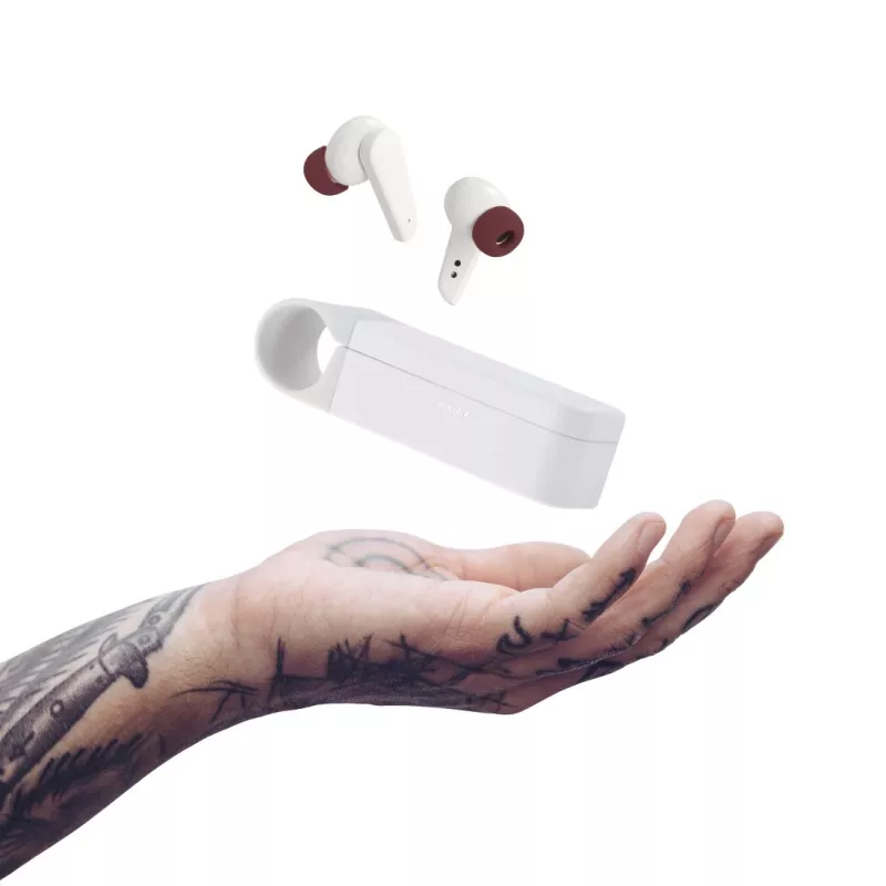 Hama Spirit Pocket headset True Wireless Stereo (TWS) in-ear hovory/hudba Bluetooth biely