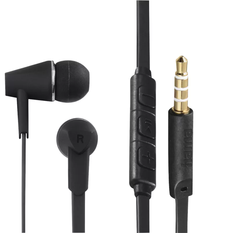 Hama Joy headset drôtový in-ear hovory/hudba čierny
