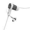 Hama Intense headset drôtový in-ear hovory/hudba strieborná, biela