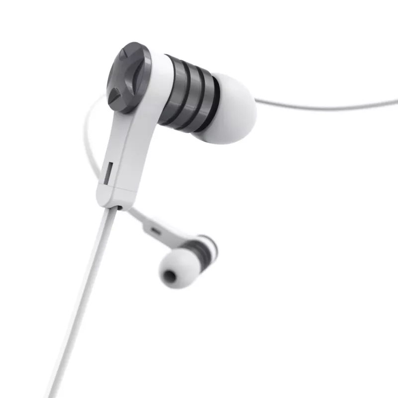 Hama Intense headset drôtový in-ear hovory/hudba strieborná, biela