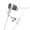 Hama Intense headset drôtový in-ear hovory/hudba strieborná, biela