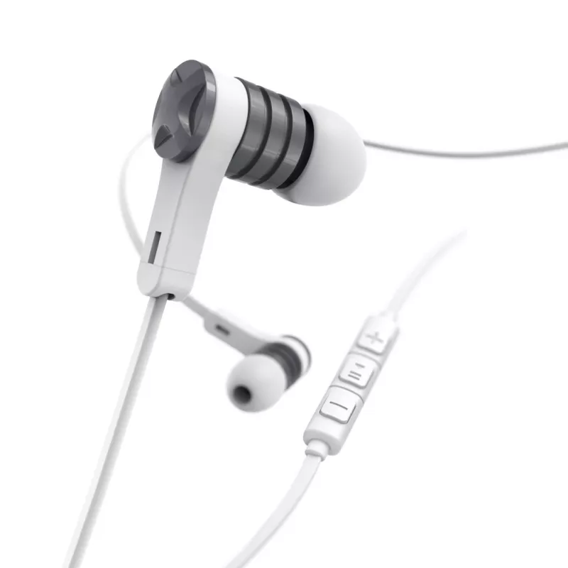 Hama Intense headset drôtový in-ear hovory/hudba strieborná, biela