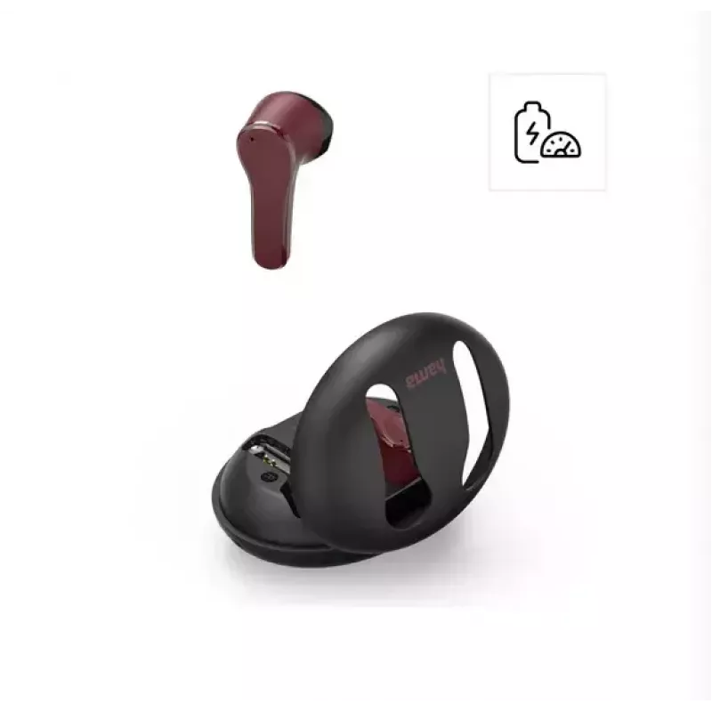 Hama Spirit Unchained headset True Wireless Stereo (TWS) in-ear hudba Bluetooth čierna, červená