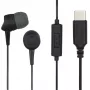 Hama 00184192 slúchadlá/headset drôtový in-ear hovory/hudba USB Type-C čierna, tmavosivá