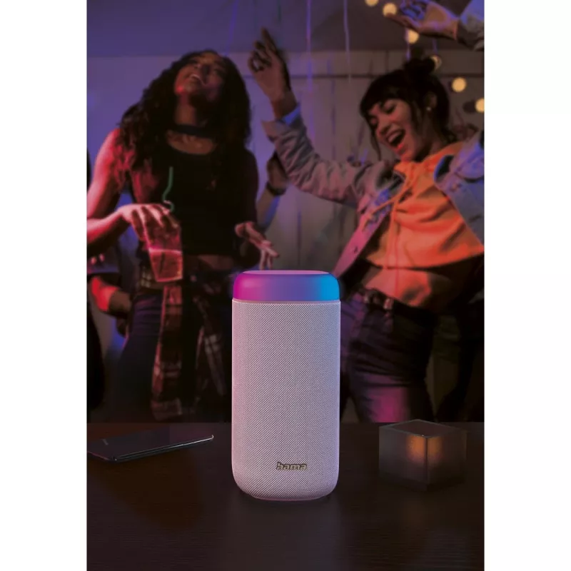 Hama Shine 2.0 stereo prenosný reproduktor biely 30 W
