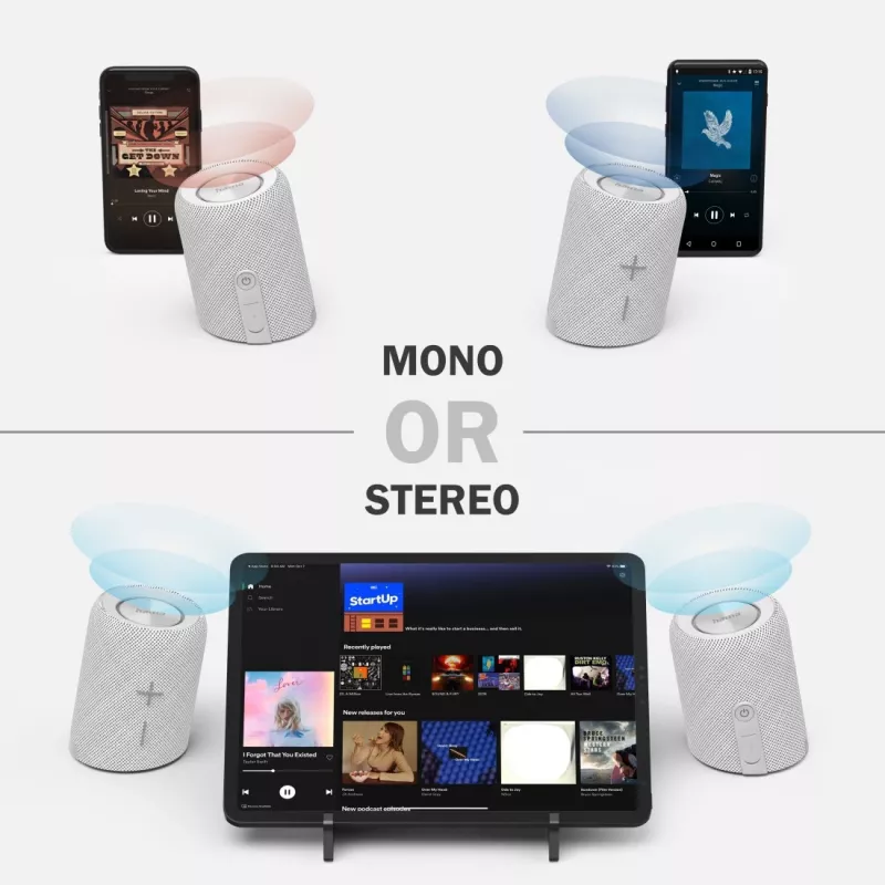 Hama Twin 3.0 Stereo prenosný reproduktor biely 30 W