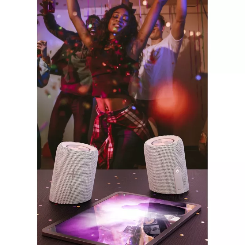 Hama Twin 3.0 Stereo prenosný reproduktor biely 30 W