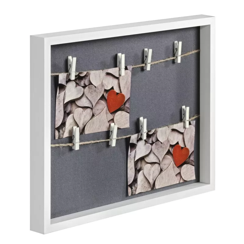 Multi rám na fotografie HAMA Cavo — MDF, biely, 365×295 mm