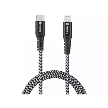 Sandberg Survivor USB-C PD>Lightning 1M kábel 1m 28g