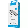 Sandberg USB-C/A na 4xUSB 3.0 hub hliník 5000 Mbit/s