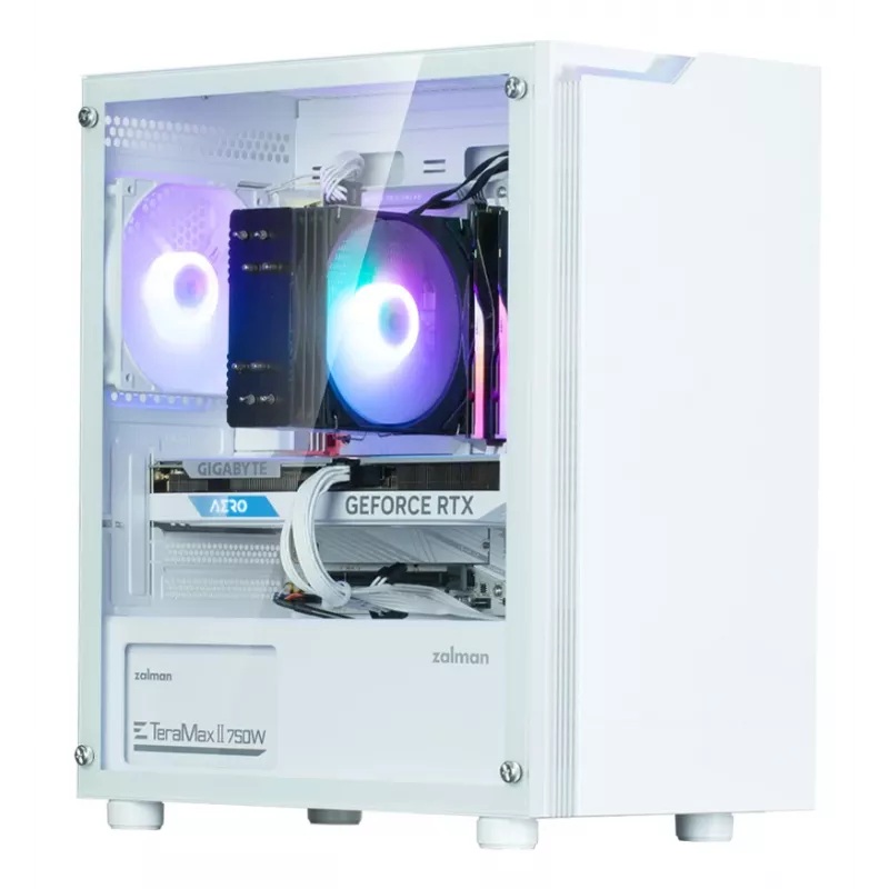 Počítačová skriňa Zalman T4 Plus Mini Tower biela