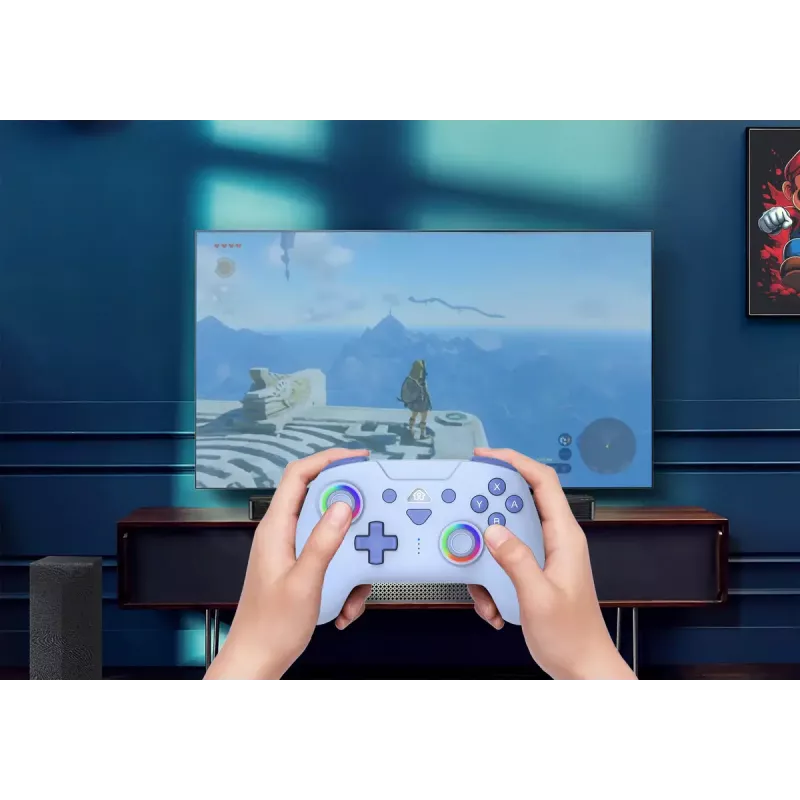 Gamepad Subsonic 147436 modrá RF Nintendo Switch bezdrôtový 10h batéria