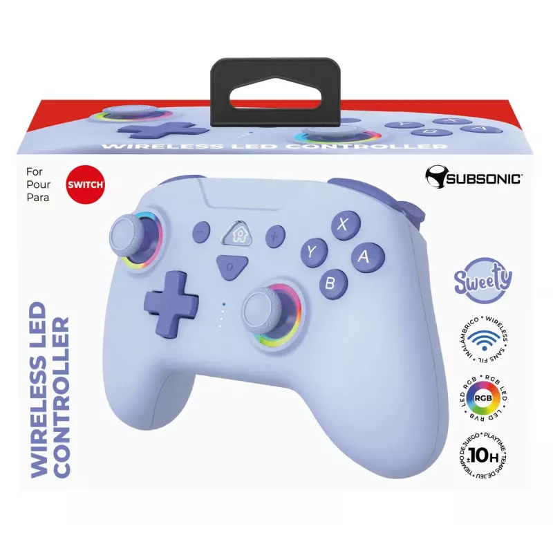 Gamepad Subsonic 147436 modrá RF Nintendo Switch bezdrôtový 10h batéria