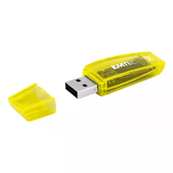 USB flash disk Emtec C410 Neon 16GB Type-A 2.0 oranžový žltý