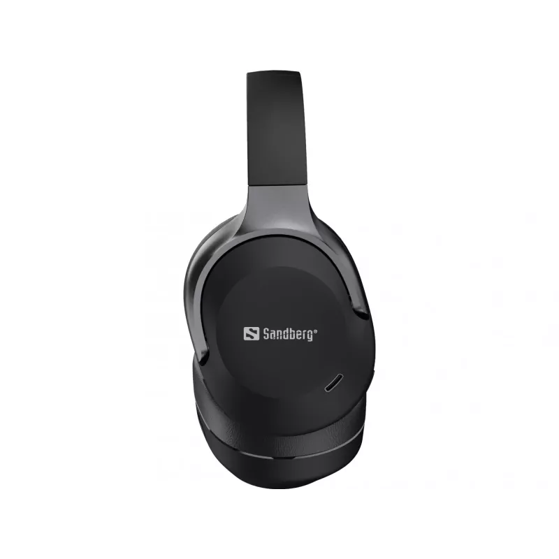 Sandberg Wireless Travel Headset ANC+ENC, bezdrôtový, hovory/hudba, 228 g, headset, čierny