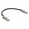 Sieťový kábel D-Link CXP 120G, 0,5 m, CXP konektor samec–CXP konektor samec, čierny