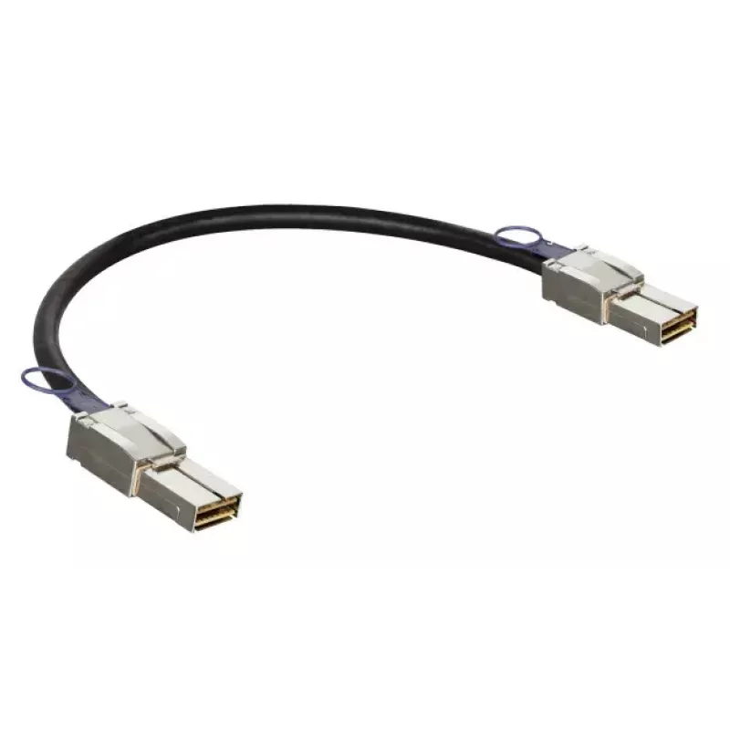 Sieťový kábel D-Link CXP 120G, 0,5 m, CXP konektor samec–CXP konektor samec, čierny