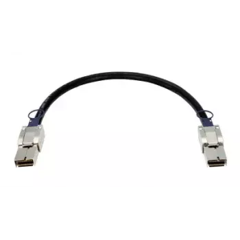 Sieťový kábel D-Link CXP 120G, 0,5 m, CXP konektor samec–CXP konektor samec, čierny
