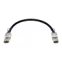 Sieťový kábel D-Link CXP 120G, 0,5 m, CXP konektor samec–CXP konektor samec, čierny