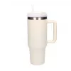 Termohrnček Extralink Black Forest 1200 ml béžová – termohrnček so slamkou a rúčkou