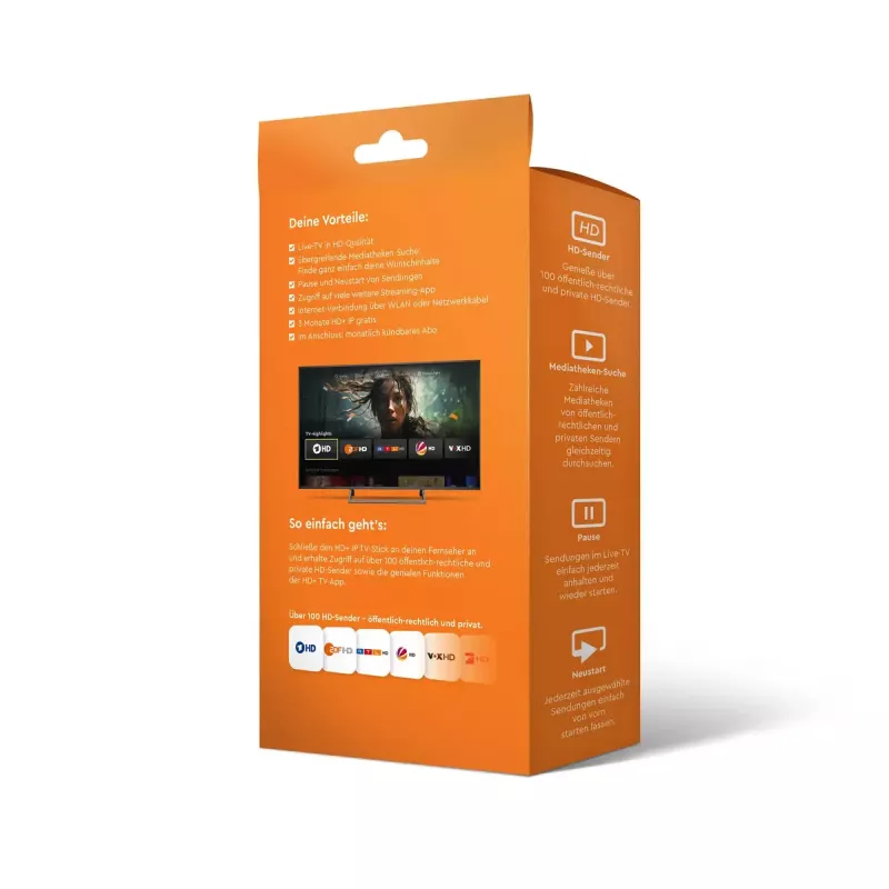 HD+ Smart TV dongle HDMI 4K Ultra HD Android čierny 32GB