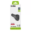 SBS TECRPD25W autonabíjačka, 25 W, USB-A + USB-C, Power Delivery, čierna
