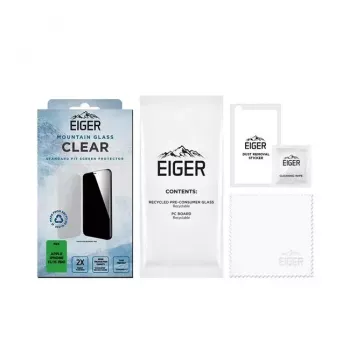 Ochranná fólia displeja EIGER Mountain Glass Clear iPhone 15/15 Pro tvrdené sklo