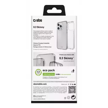 Puzdro na telefón SBS TESKINIP1661PT pre iPhone 16 Pro 16 cm priehľadné