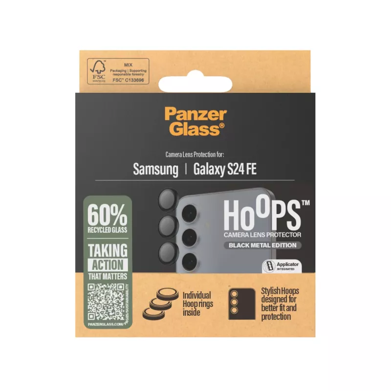 PanzerGlass ® Hoops® ochrana kamery čierna Samsung Galaxy S24 FE