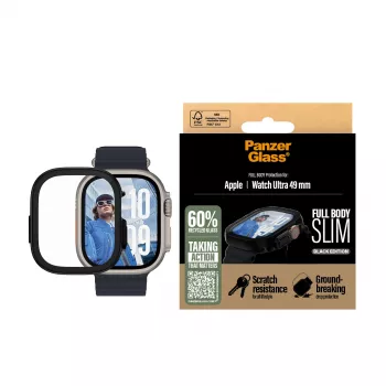 PanzerGlass ® Case Full Body tenké čierne Apple Watch Ultra 3 | Ultra 2 | Ultra | 49 mm