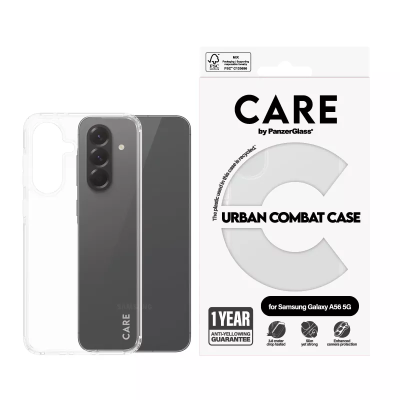 PanzerGlass CARE™ by ® Urban Combat puzdro transparentné Samsung Galaxy A56 5G