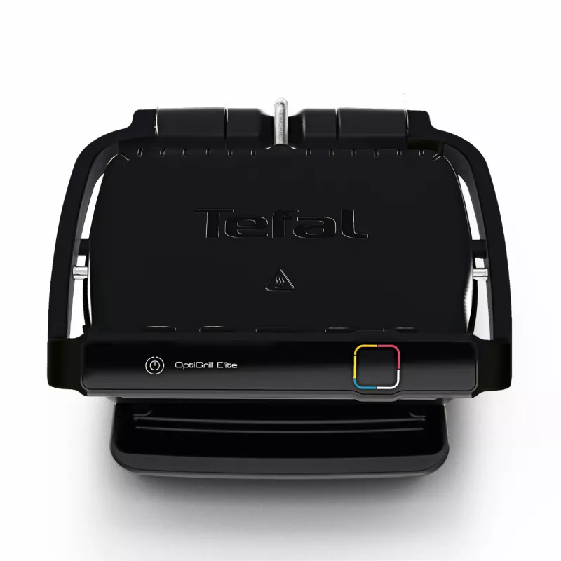 Kontaktný gril Tefal OptiGrill Elite GC7508 čierny termoplast obdĺžnikový