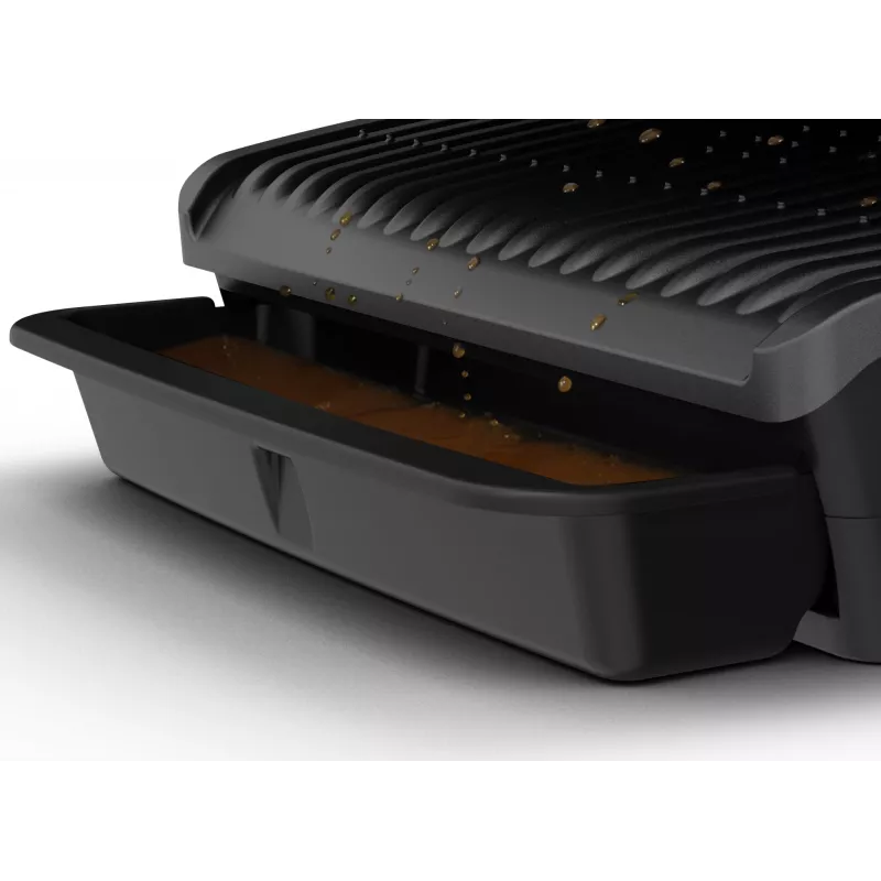 Kontaktný gril Tefal OptiGrill Elite GC7508 čierny termoplast obdĺžnikový