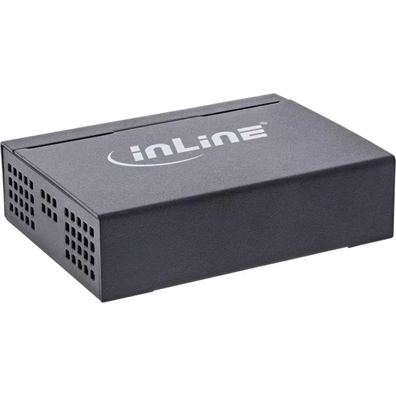 InLine Gigabit sieťový switch 5-portový, 1 Gb/s, desktop, kovové puzdro, bez ventilátora