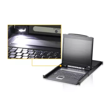 KVM switch ATEN CL1308N racková montáž čierny PS/2 USB VGA 1U