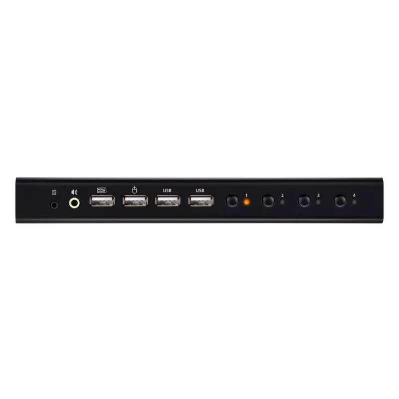 ATEN 4-portový USB 4K HDMI KVMP prepínač USB klávesnica myš video