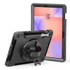 eSTUFF OHIO Defender puzdro pre Samsung Galaxy Tab S10 Lite/S10 FE/S9 FE/S9, čierne (ES68105002-BULK)